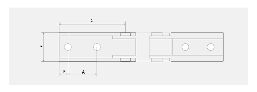 5系列微小型拖鏈接頭安裝尺寸圖 5系列微小型拖鏈接頭安裝尺寸圖