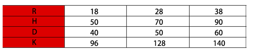 10系列微小型拖鏈參數表2 10系列微小型拖鏈參數表2