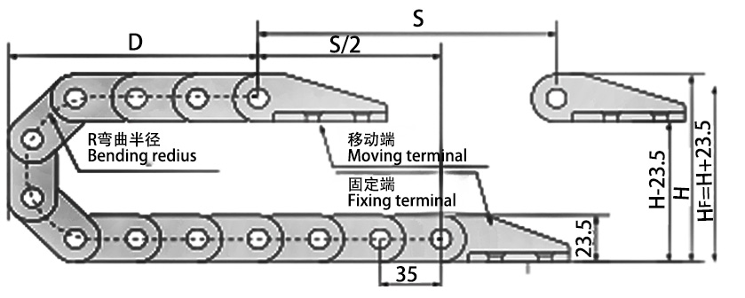 18系列微小型拖鏈技術(shù)參數(shù)表 18系列微小型拖鏈技術(shù)參數(shù)表