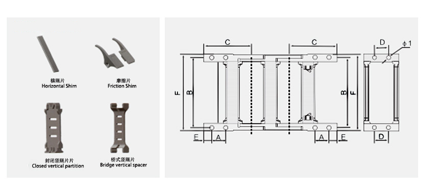 65系列強力型拖鏈接頭安裝方式 65系列強力型拖鏈接頭安裝方式