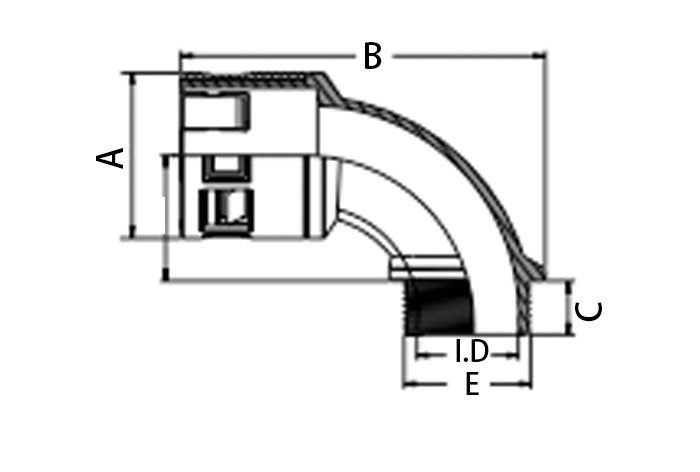 直插直角彎接頭 直插直角彎接頭