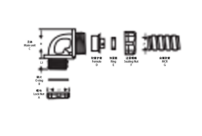 90度金屬彎接頭 90度金屬彎接頭
