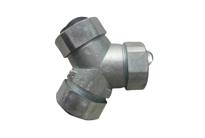 鋅合金Y型三通接頭 鋅合金Y型三通接頭